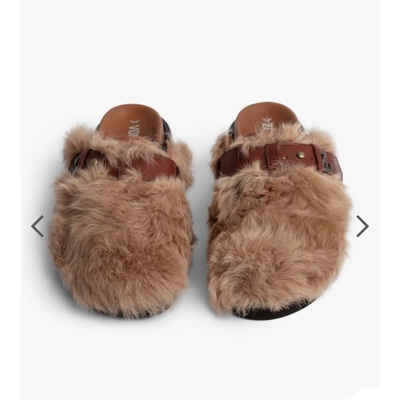 - Zadig and Voltaire shearling mules - Picture 1 of 5